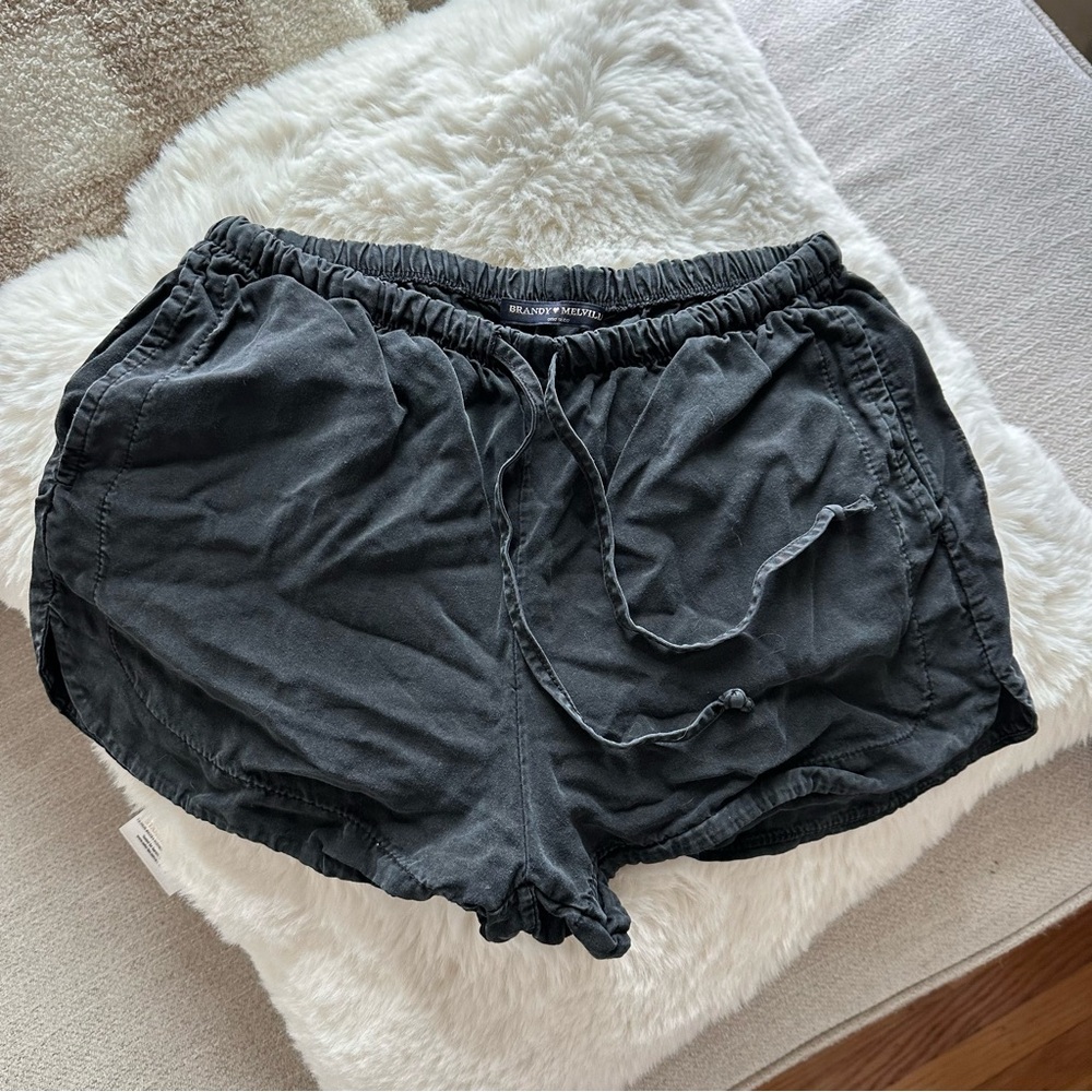 Brandy Melville Grey Drawstring Shorts